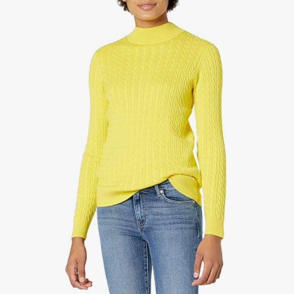 NWT Yellow Amazon Essentials Sweater